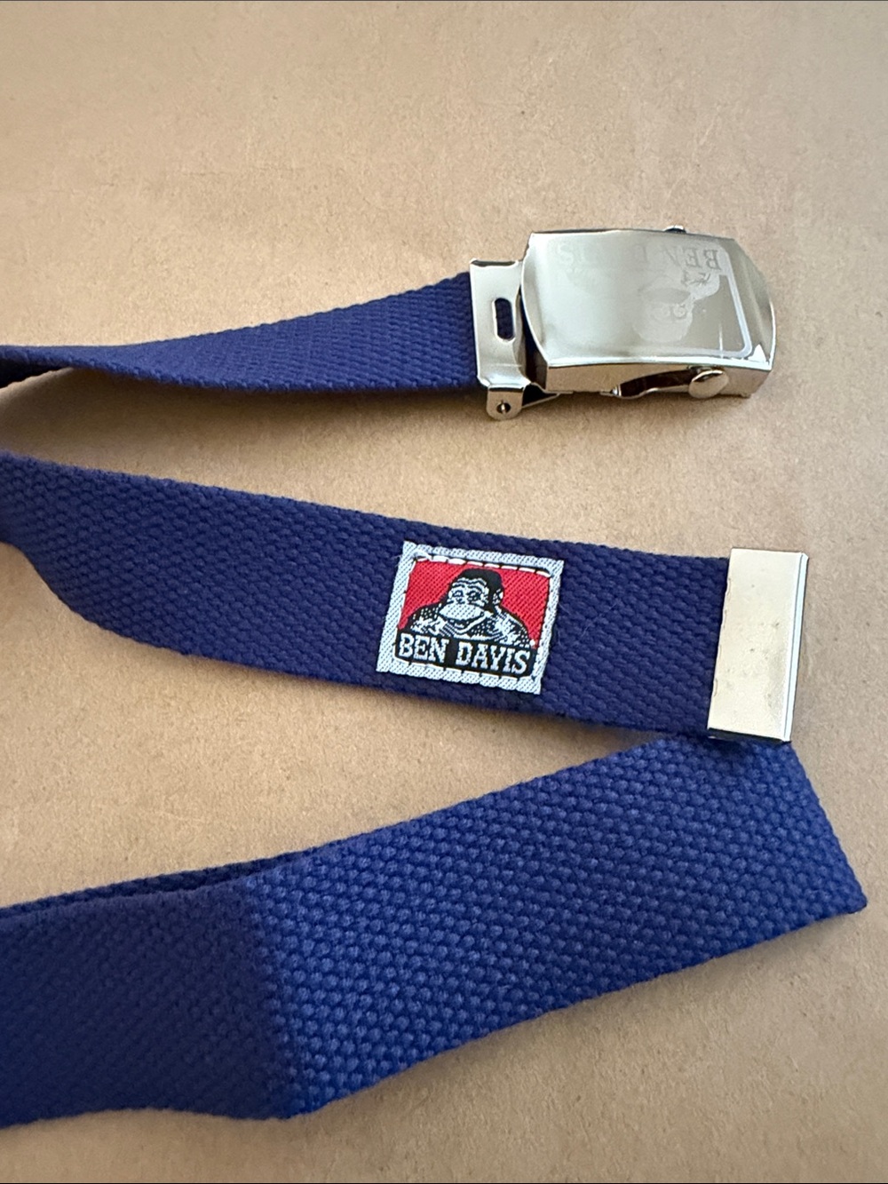 Navy blue Ben Davis cotton web belt